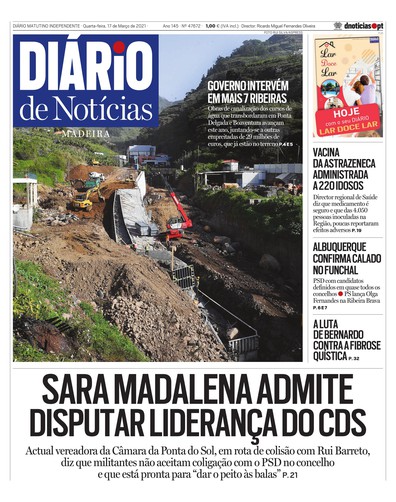 Edição do dia 17 Março 2021 da pubicação Diário de Notícias