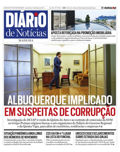 Edição do dia 18 Março 2021 da pubicação Diário de Notícias