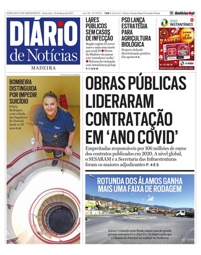 Edição do dia 19 Março 2021 da pubicação Diário de Notícias