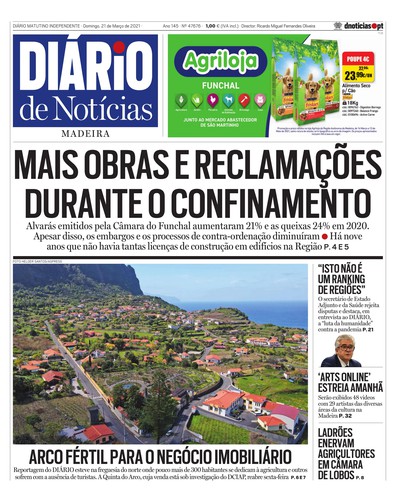 Edição do dia 21 Março 2021 da pubicação Diário de Notícias