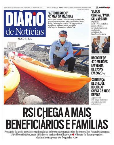 Edição do dia 24 Março 2021 da pubicação Diário de Notícias