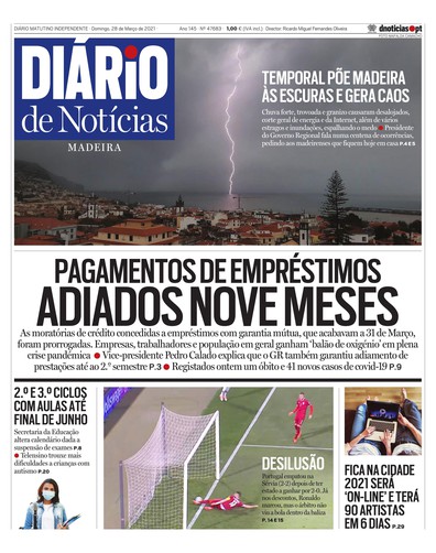 Edição do dia 28 Março 2021 da pubicação Diário de Notícias