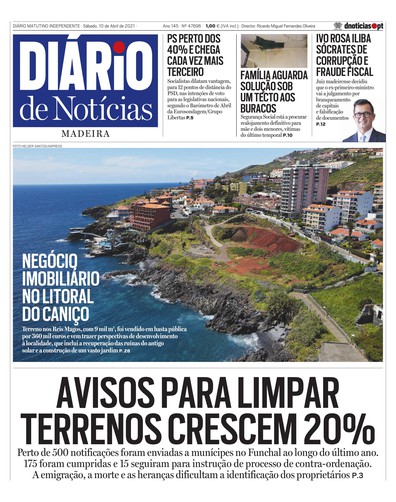Edição do dia 10 Abril 2021 da pubicação Diário de Notícias