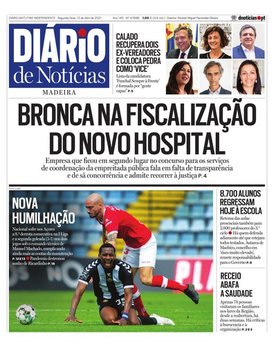 Edição do dia 12 Abril 2021 da pubicação Diário de Notícias