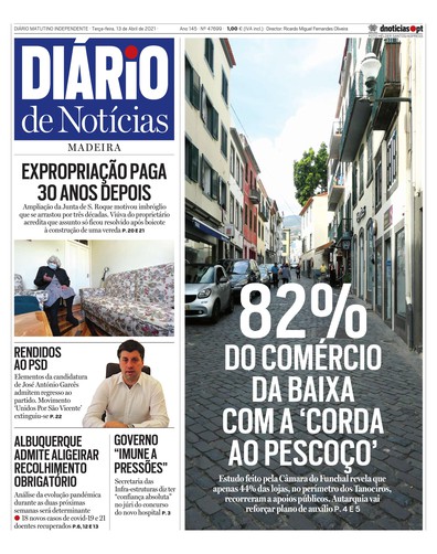 Edição do dia 13 Abril 2021 da pubicação Diário de Notícias