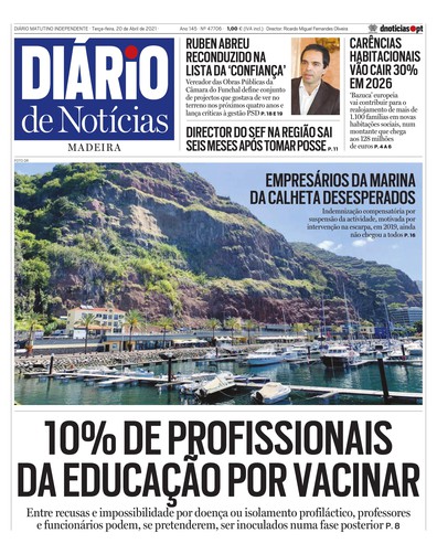 Edição do dia 20 Abril 2021 da pubicação Diário de Notícias