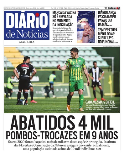 Edição do dia 23 Abril 2021 da pubicação Diário de Notícias