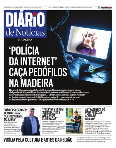 Edição do dia 9 Abril 2021 da pubicação Diário de Notícias