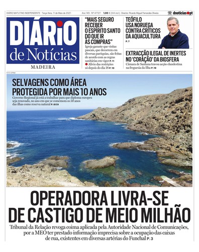 Edição do dia 11 Maio 2021 da pubicação Diário de Notícias