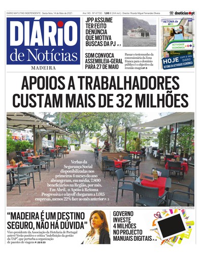Edição do dia 14 Maio 2021 da pubicação Diário de Notícias