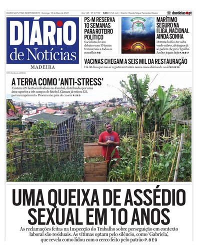 Edição do dia 16 Maio 2021 da pubicação Diário de Notícias