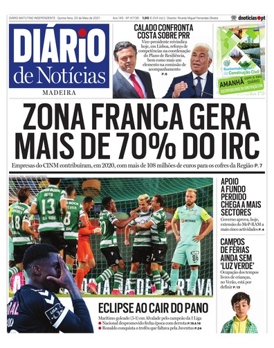 Edição do dia 20 Maio 2021 da pubicação Diário de Notícias