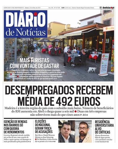 Edição do dia 22 Maio 2021 da pubicação Diário de Notícias