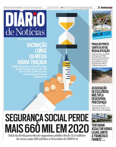 Edição do dia 25 Maio 2021 da pubicação Diário de Notícias