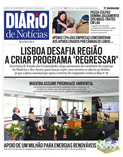 Edição do dia 27 Maio 2021 da pubicação Diário de Notícias