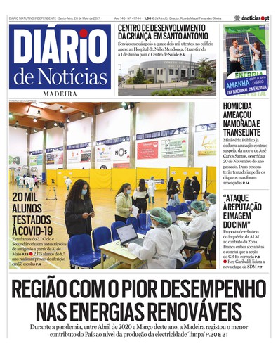 Edição do dia 28 Maio 2021 da pubicação Diário de Notícias
