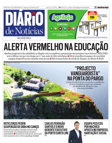 Edição do dia 30 Maio 2021 da pubicação Diário de Notícias