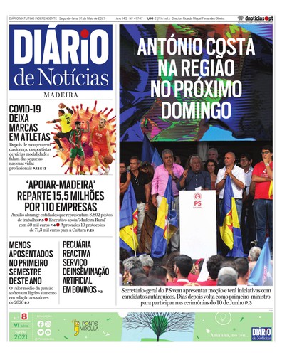 Edição do dia 31 Maio 2021 da pubicação Diário de Notícias