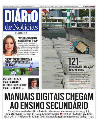 Edição do dia 9 Maio 2021 da pubicação Diário de Notícias