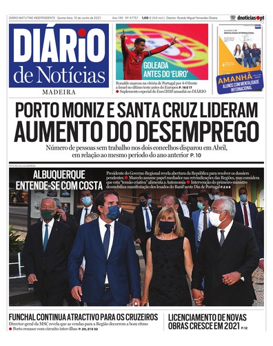 Edição do dia 10 Junho 2021 da pubicação Diário de Notícias