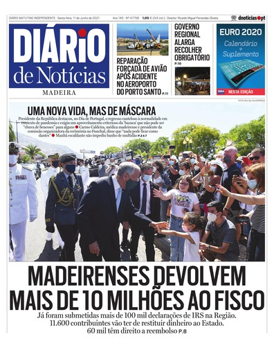 Edição do dia 11 Junho 2021 da pubicação Diário de Notícias