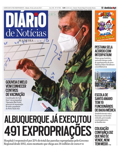 Edição do dia 19 Junho 2021 da pubicação Diário de Notícias