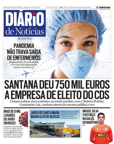 Edição do dia 26 Junho 2021 da pubicação Diário de Notícias