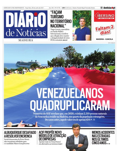 Edição do dia 29 Junho 2021 da pubicação Diário de Notícias