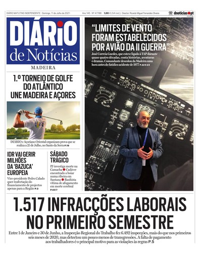 Edição do dia 11 Julho 2021 da pubicação Diário de Notícias