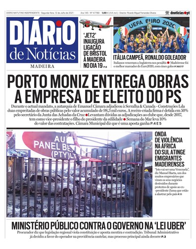 Edição do dia 12 Julho 2021 da pubicação Diário de Notícias