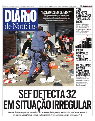 Edição do dia 13 Julho 2021 da pubicação Diário de Notícias