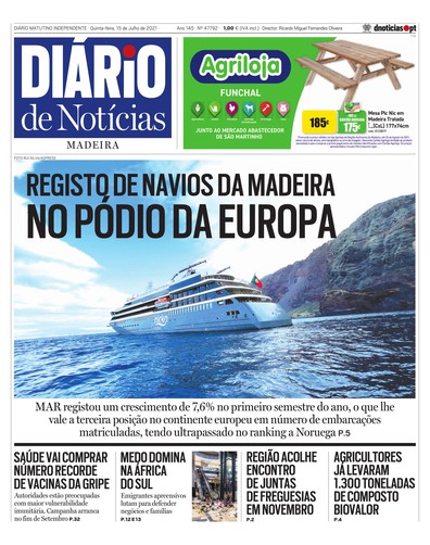Edição do dia 15 Julho 2021 da pubicação Diário de Notícias