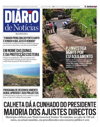 Edição do dia 19 Julho 2021 da pubicação Diário de Notícias