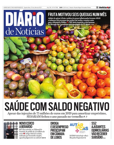 Edição do dia 21 Julho 2021 da pubicação Diário de Notícias