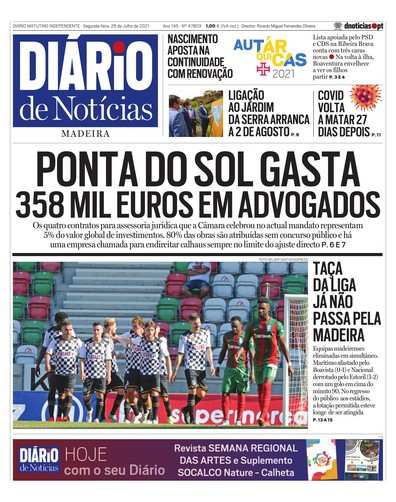Edição do dia 26 Julho 2021 da pubicação Diário de Notícias