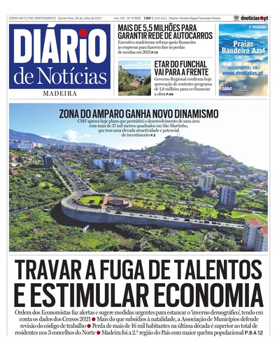 Edição do dia 29 Julho 2021 da pubicação Diário de Notícias