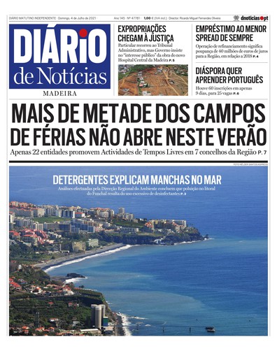 Edição do dia 4 Julho 2021 da pubicação Diário de Notícias