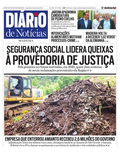 Edição do dia 6 Julho 2021 da pubicação Diário de Notícias
