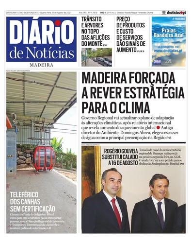 Edição do dia 11 Agosto 2021 da pubicação Diário de Notícias