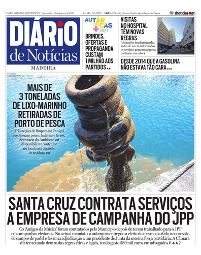 Edição do dia 13 Agosto 2021 da pubicação Diário de Notícias