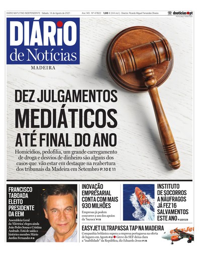 Edição do dia 14 Agosto 2021 da pubicação Diário de Notícias