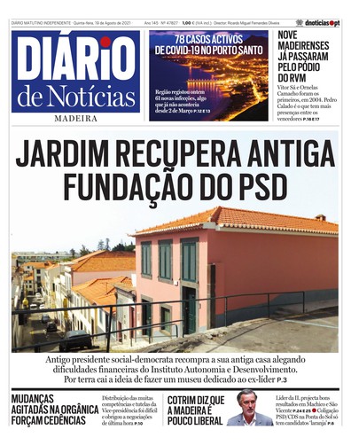 Edição do dia 19 Agosto 2021 da pubicação Diário de Notícias