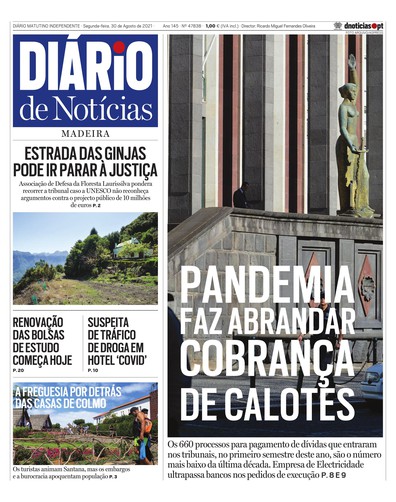 Edição do dia 30 Agosto 2021 da pubicação Diário de Notícias