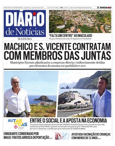 Edição do dia 1 Setembro 2021 da pubicação Diário de Notícias