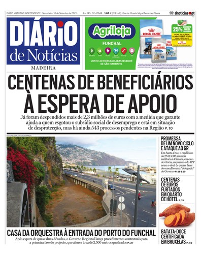 Edição do dia 10 Setembro 2021 da pubicação Diário de Notícias