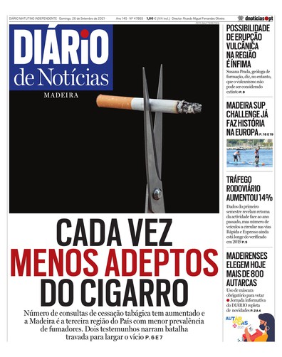Edição do dia 26 Setembro 2021 da pubicação Diário de Notícias