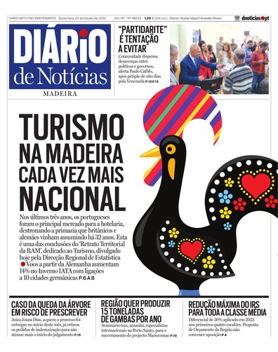 Edição do dia 20 Outubro 2022 da pubicação Diário de Notícias