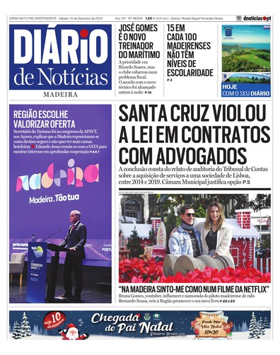 Edição do dia 10 Dezembro 2022 da pubicação Diário de Notícias