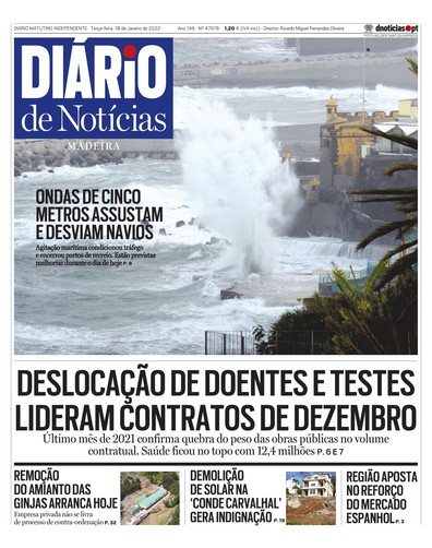 Edição do dia 18 Janeiro 2022 da pubicação Diário de Notícias
