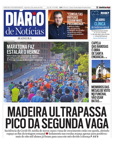 Edição do dia 25 Janeiro 2022 da pubicação Diário de Notícias